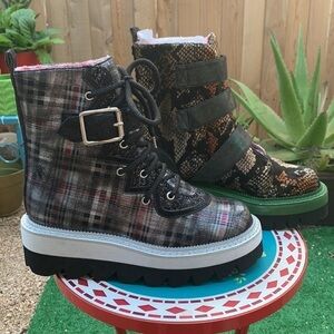 Irregular Choice platform sample boots size 37